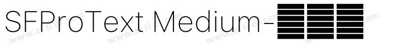 SFProText Medium字体转换